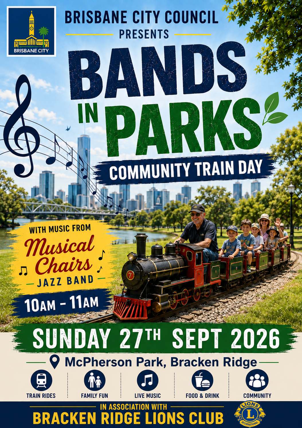 BCC Bands in Parks Train Day 