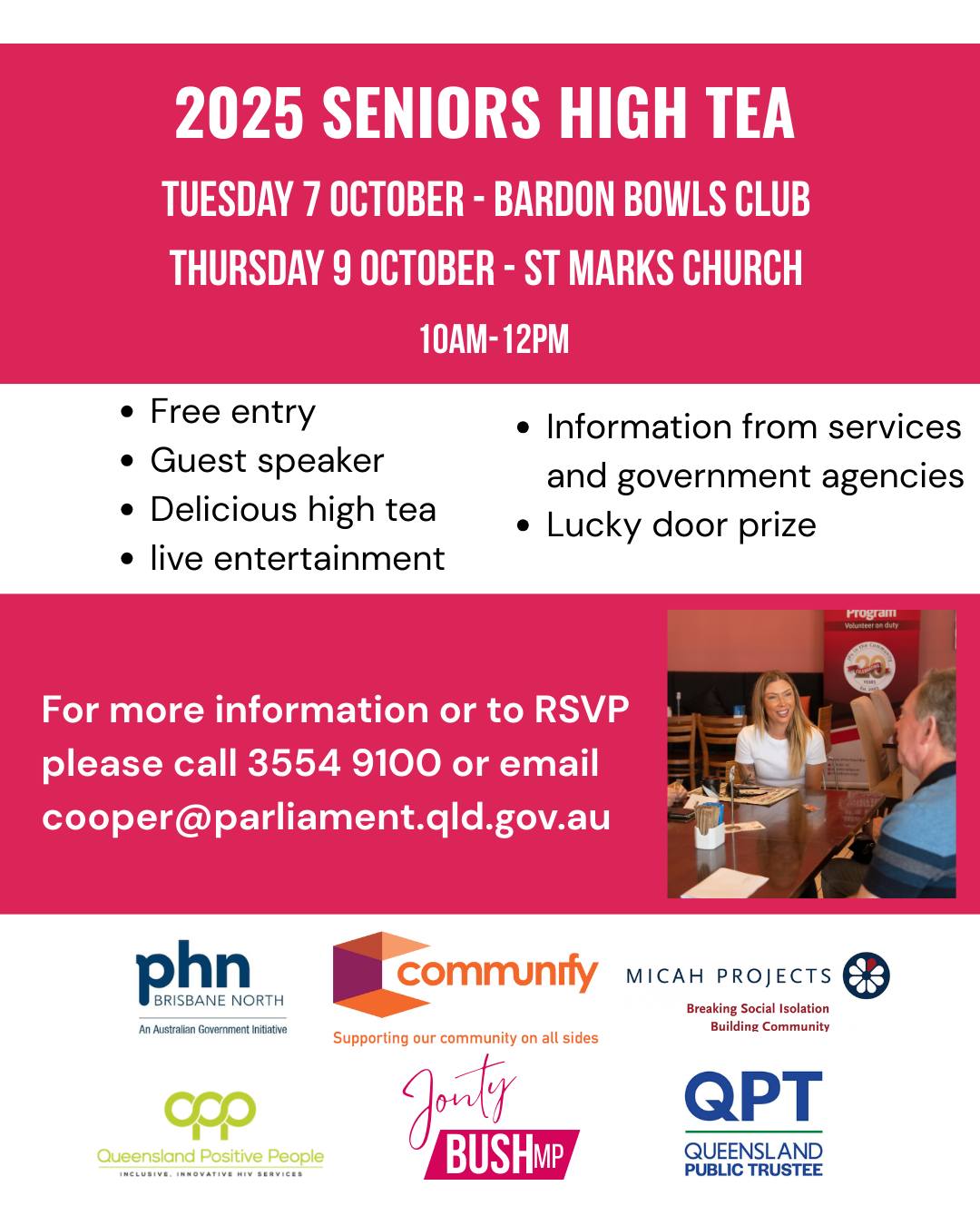 Jonty Bush Senior's Morning Tea